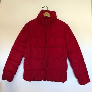 JOE FRESH | Cherry Red Puffer Coat